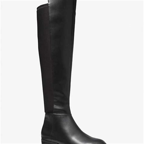 michael kors bromley stretch suede boot|michael kors over knee boots.